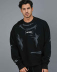 TINNED EFFECT PRESS SWEATSHIRT