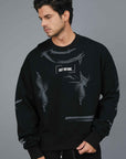 TINNED EFFECT PRESS SWEATSHIRT