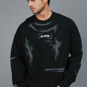 TINNED EFFECT PRESS SWEATSHIRT
