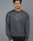 SWEATSHIP WITH FRONT PRINT
