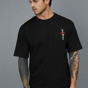 T-SHIRT WITH GOTIC LOGO