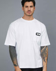 T-SHIRT CON TASCHINO E NEW LOGO WHITE