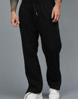 PANTALONI IN FELPA BOTTONI FONDO BLACK