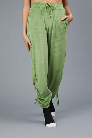 GREEN COULISSE CHILD PANTS