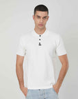 POLO IN MAGLIA A COSTE WHITE