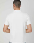 POLO IN MAGLIA A COSTE WHITE