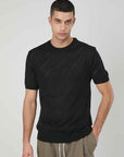 MAGLIA TRAFORATA BLACK