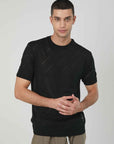 MAGLIA TRAFORATA BLACK