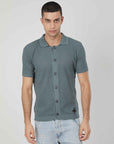 POLO CON BOTTONI OCEAN BLUE