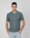 POLO CON BOTTONI OCEAN BLUE