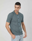 POLO CON BOTTONI OCEAN BLUE