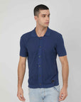 POLO CON BOTTONI BLUE