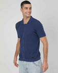 POLO CON BOTTONI BLUE