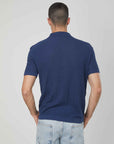 POLO CON BOTTONI BLUE