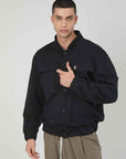 BOMBER IN FELPA BLACK