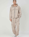 ZIP SWEATSHIRT FABRIC TURNED TASCONI BEIGE