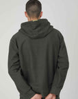 ZIP SWEATSHIRT FABRIC TURNED TASCONI MILITARY