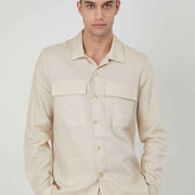 CAMICIA LINO BEIGE