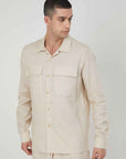 CAMICIA LINO BEIGE