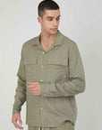 CAMICIA LINO MILITARY