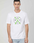 SPRAY WHITE LOGO PRINTING T-SHIRT