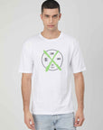 SPRAY WHITE LOGO PRINTING T-SHIRT