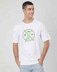 SPRAY WHITE LOGO PRINTING T-SHIRT
