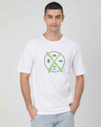 SPRAY WHITE LOGO PRINTING T-SHIRT
