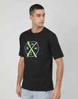 SPRAY BLACK LOGO PRINTING T-SHIRT