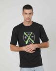 T-SHIRT STAMPA X-SPRAY BLACK