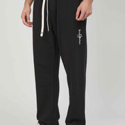 PANTALONI RICAMO STAMPA GOTICA BLACK