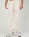 PANTALONI RICAMO STAMPA GOTICA CREAM