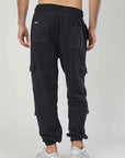 PANTALONI CARGO FELPA GARZATA GREY