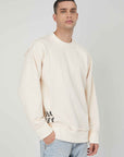 SWEATSHIRT B SIDE UNISEX CREAM