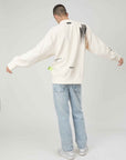 SWEATSHIRT B SIDE UNISEX CREAM