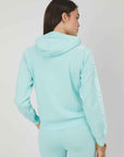 MAGLIA ZIP JACQUARD LOGO TIFFANY