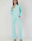 MAGLIA ZIP JACQUARD LOGO TIFFANY