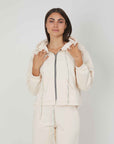ZIP SWEATSHIRT NOT ORDINARY CREAM