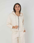 ZIP SWEATSHIRT NOT ORDINARY CREAM