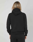 BLACK PRINTING ZIP SWEATSHIRT