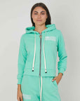 GREEN LIGHT PRESS ZIP SWEATSHIRT