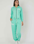 GREEN LIGHT PRESS ZIP SWEATSHIRT