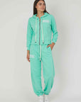 GREEN LIGHT PRESS ZIP SWEATSHIRT