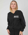 BOMBER IN SWEATSHIP LOGO BLACK