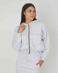 FELPA ZIP TASCONI LIGHT GREY