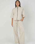 CASACCA ZIP PUNTO MILANO SAND