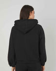 BLACK CUPID BEAR ZIP SWEATSHIRT