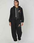 BLACK CUPID BEAR ZIP SWEATSHIRT