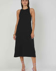 ABITO IN JERSEY SMANICATO BLACK