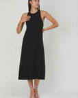 ABITO IN JERSEY SMANICATO BLACK